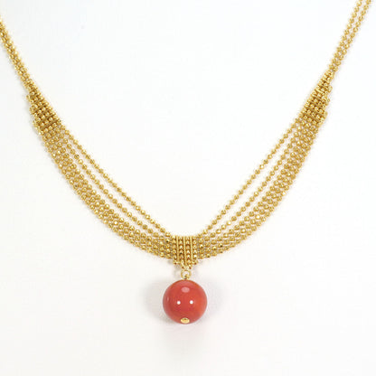 Au750 サンゴ ネックレス