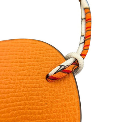 エルメス プティアッシュ レザー シルク チャーム