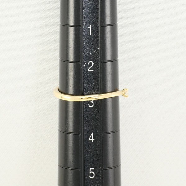カナル4℃ K10イエローゴールドダイヤリング