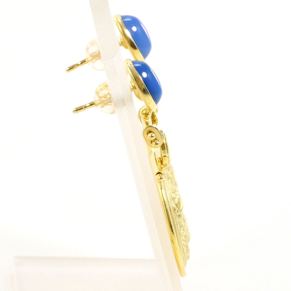 Au750 カルセドニー ピアス