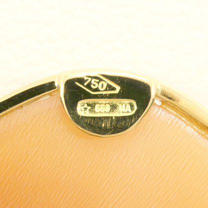 Au750 2wayシェルカメオネックレスブローチ