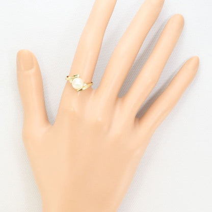 Au750 パール ダイヤモンド リング
