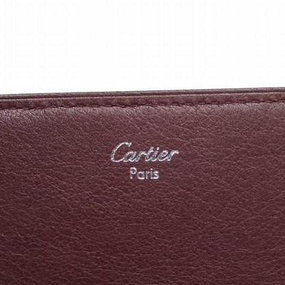 カルティエ カボションライン レザー三つ折り財布