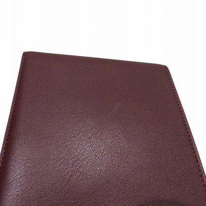 カルティエ カボションライン レザー三つ折り財布