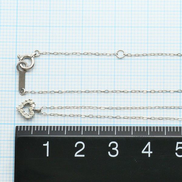 ヨンドシー Au750ホワイトゴールド ダイヤ ネックレス