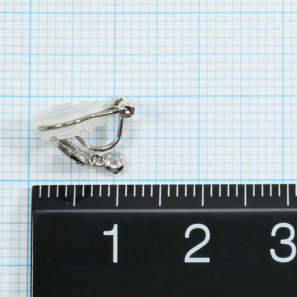 カナル4℃ K10ホワイトゴールド ジルコニア イヤリング