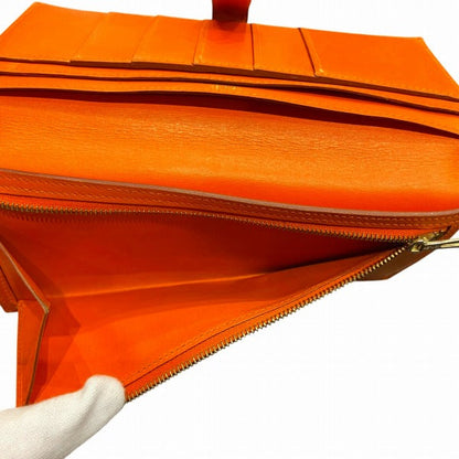 エルメス ベアンスフレ ボックスカーフ 長財布