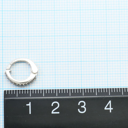 Au750ホワイトゴールド ダイヤモンド イヤリング