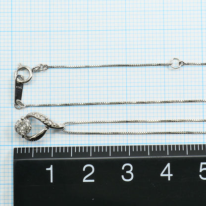 K10ホワイトゴールド ダイヤモンド ネックレス