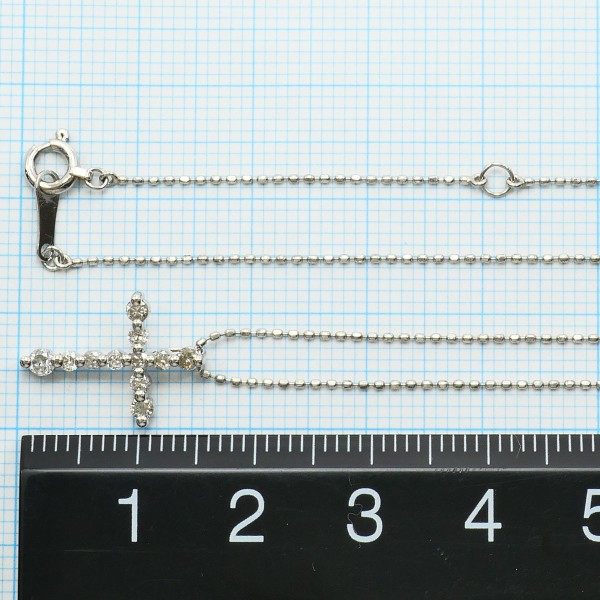 プラチナ ダイヤモンドネックレス PT900 PT850 0.30ct