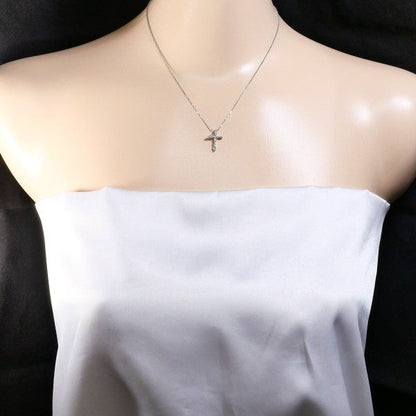 プラチナ ダイヤモンドネックレス PT900 PT850 0.30ct