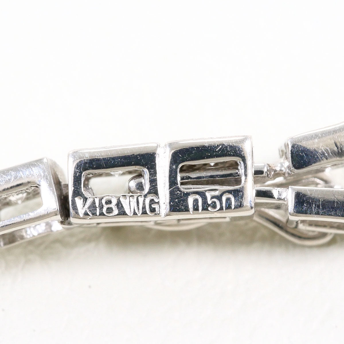 K18WG K14WG ダイヤモンド ブレスレット