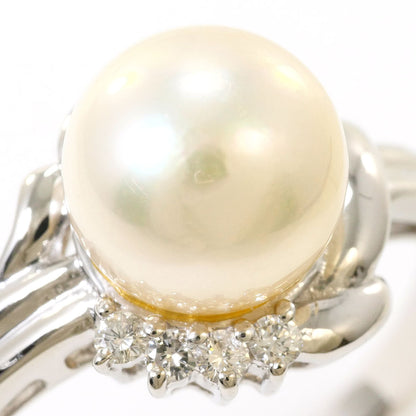 プラチナ アコヤ真珠 ダイヤモンド リング