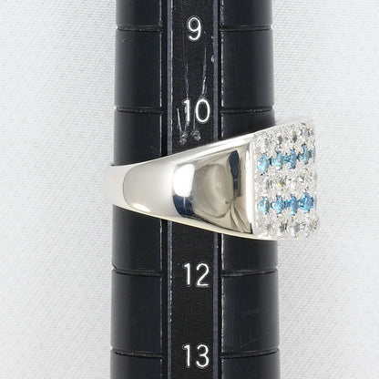 プラチナ ダイヤモンド ブルーダイヤモンド リング