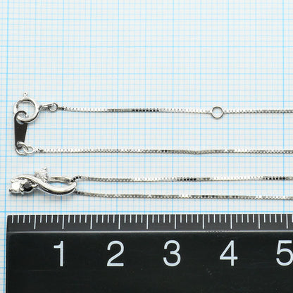 K10ホワイトゴールド ブラックダイヤモンド ダイヤモンド ネックレス