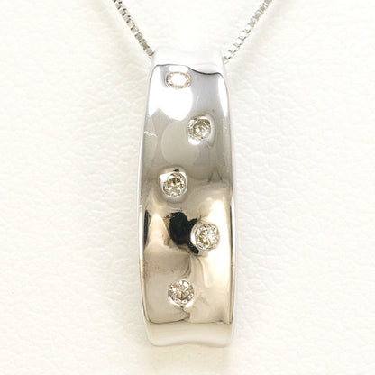 Au750ホワイトゴールドダイヤモンドネックレス