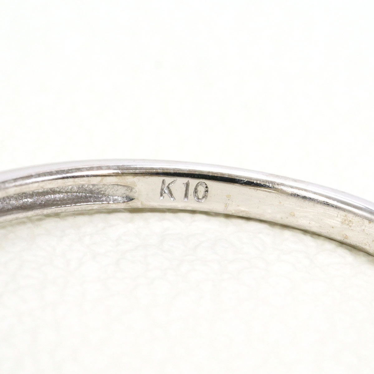 K10ホワイトゴールドダイヤモンドリング