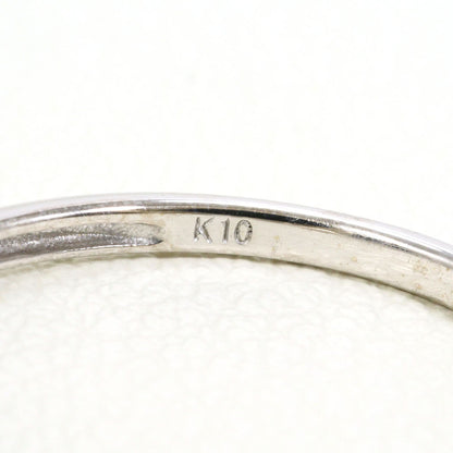 K10ホワイトゴールドダイヤモンドリング