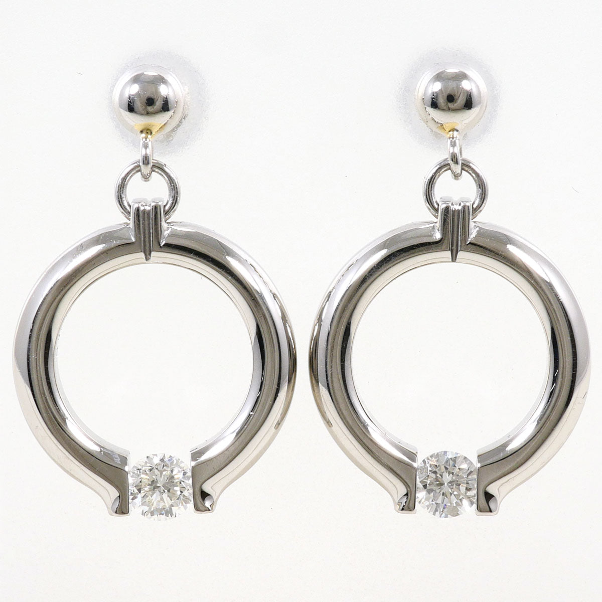 プラチナ ダイヤモンド ピアス