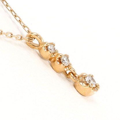 ヨンドシー K10PG ダイヤモンドネックレス