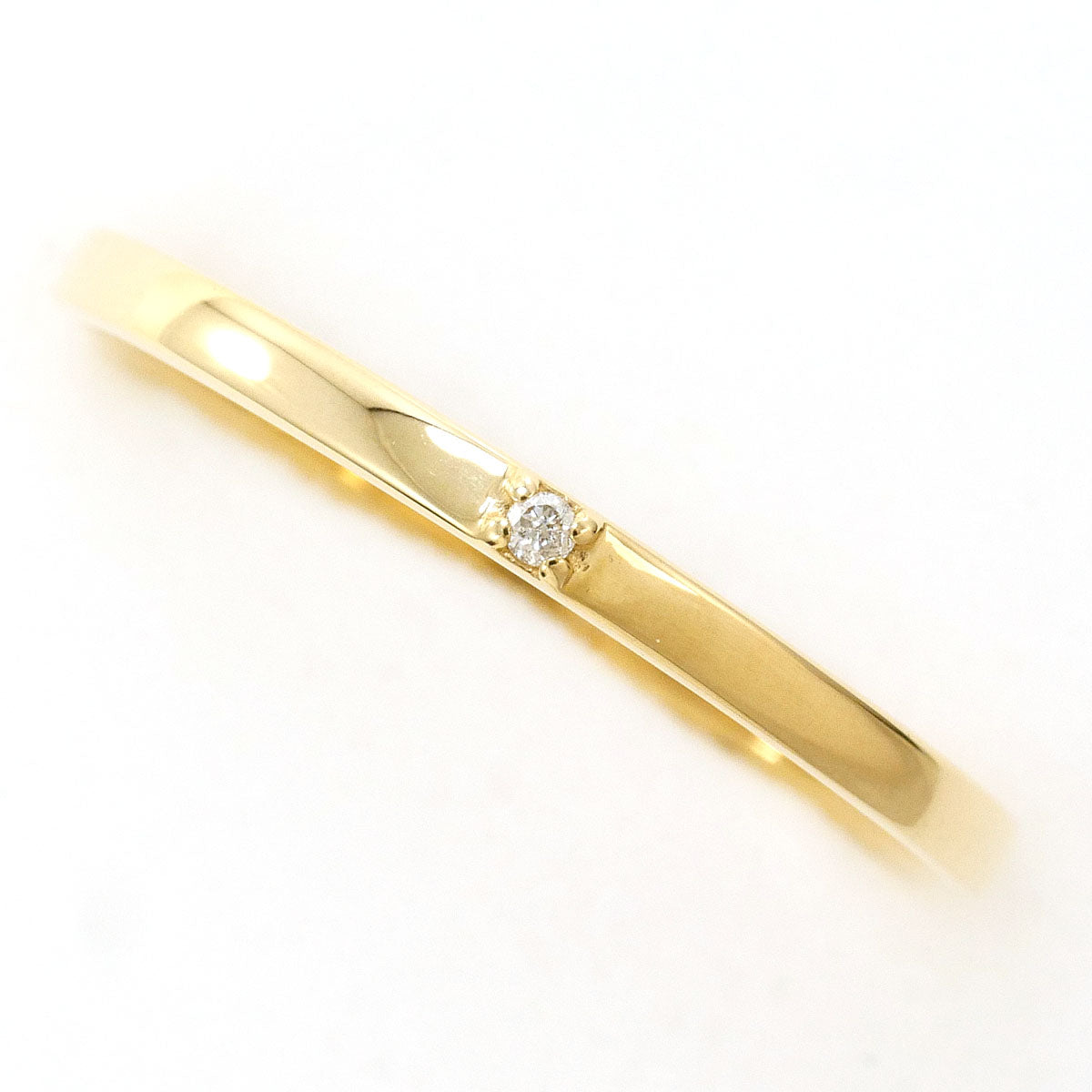エテ K10イエローゴールドダイヤモンドリング