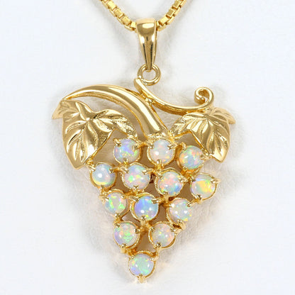 Au750 Opal Grape Necklace