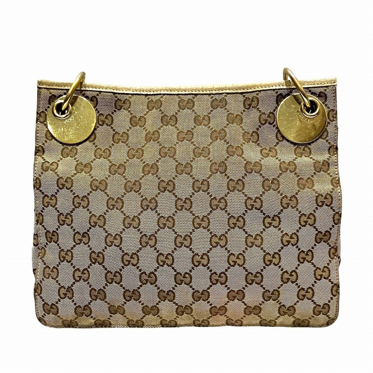 グッチ GGキャンバス レザーショルダーバッグ