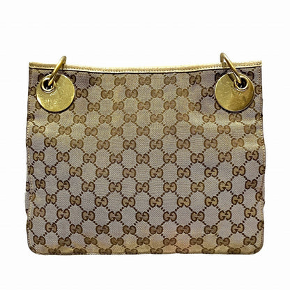 グッチ GGキャンバス レザーショルダーバッグ