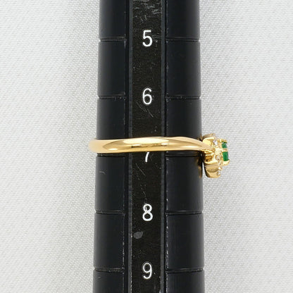 Au750エメラルドダイヤモンドリング