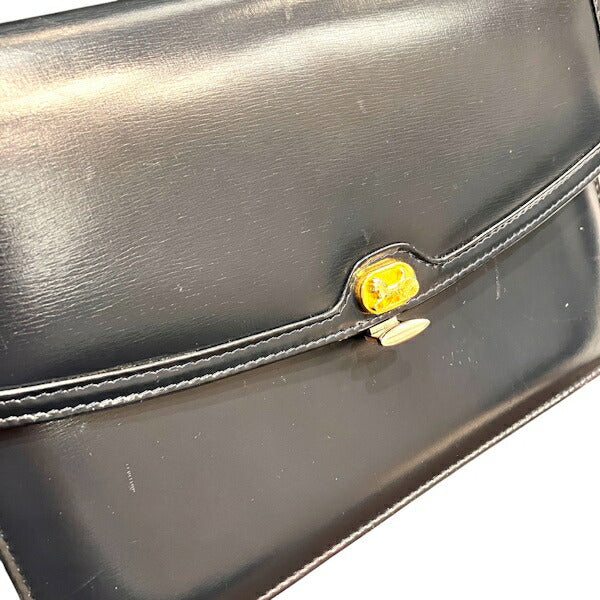セリーヌ レザーショルダーバッグ
