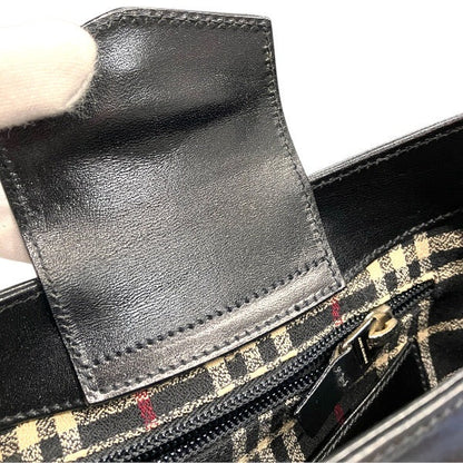 バーバリー レザーハンドバッグ