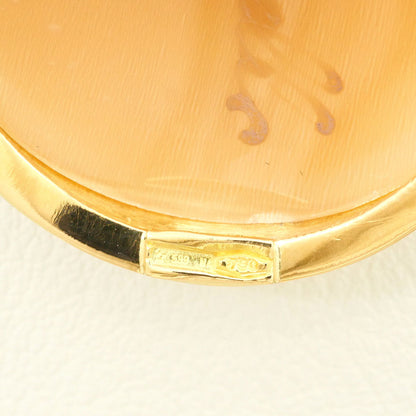 Au750シェルカメオ2wayネックレスブローチ