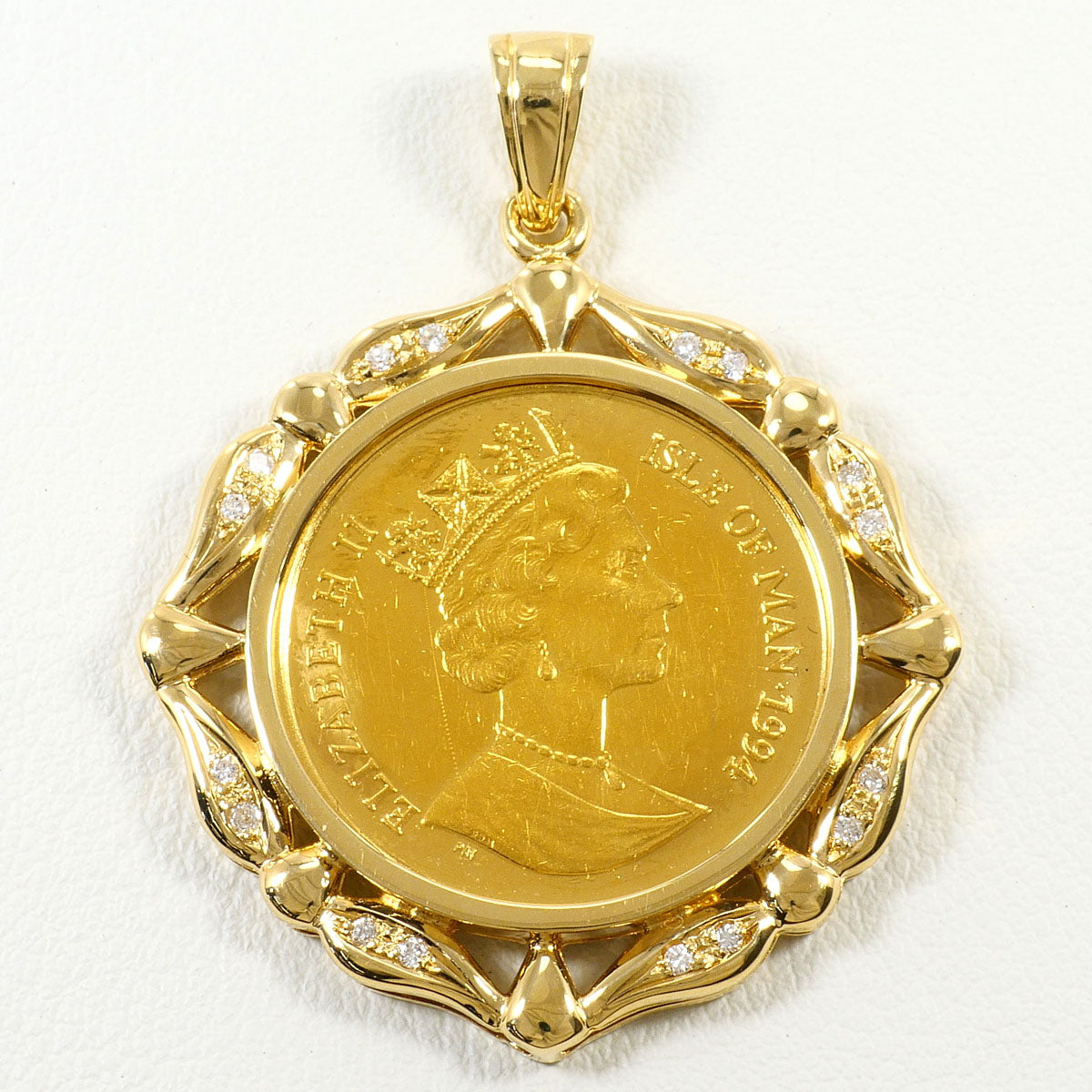 マン島キャット 金貨 Au999 Au750 ペンダント