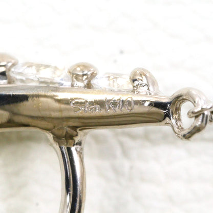スタージュエリー K10WGジルコニアピアス