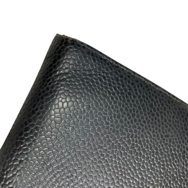 シャネル キャビアスキン折り財布