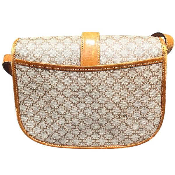 セリーヌ マカダム PVC レザー ショルダーバッグ