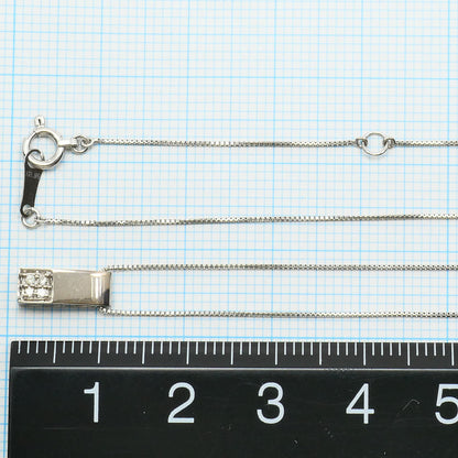 Au750ホワイトゴールドダイヤモンドネックレス