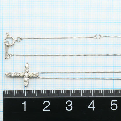 Au750 ダイヤモンド クロスネックレス
