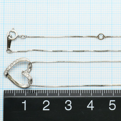 K10ホワイトゴールドダイヤモンドネックレス