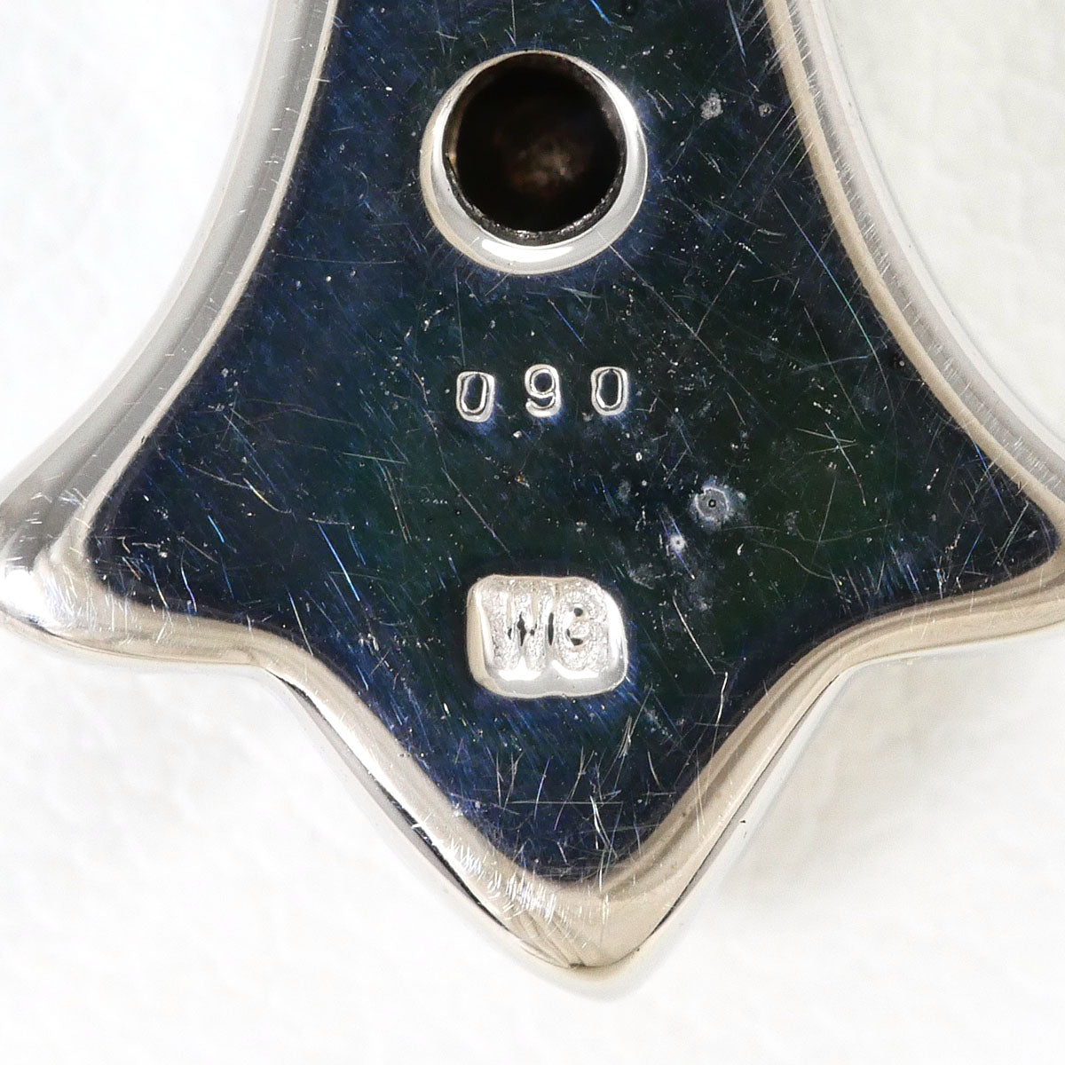 K10ホワイトゴールド ブラックダイヤモンド ネックレス