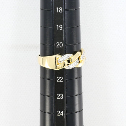 K10イエローゴールド K10ホワイトゴールド ジルコニア リング