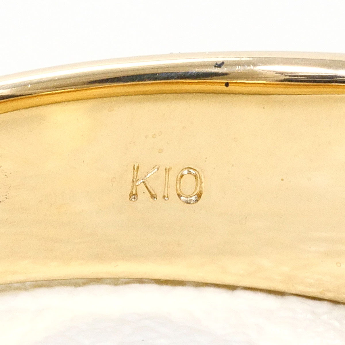 K10イエローゴールドホワイトゴールドリング