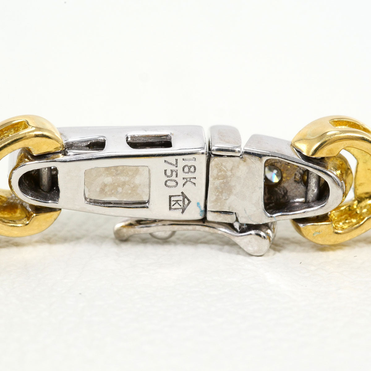 Au750コンビダイヤモンドブレスレット