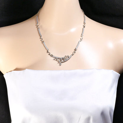 田村俊一 Au750ホワイトゴールド ダイヤモンド ネックレス