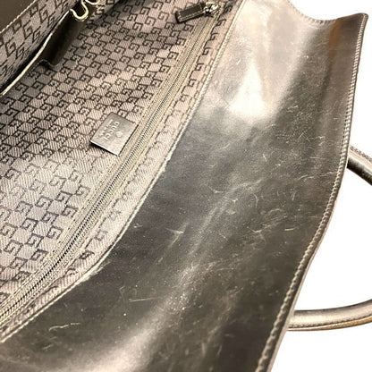 グッチ レザーナイロンビジネスバッグ