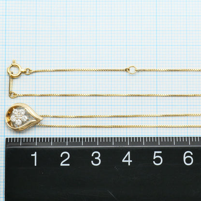 K10イエローゴールド ダイヤモンド ネックレス