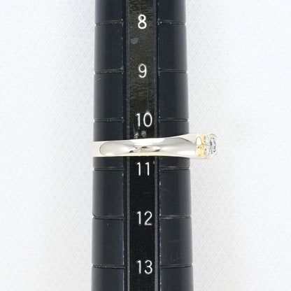 Au750 PT900 ダイヤモンド リング