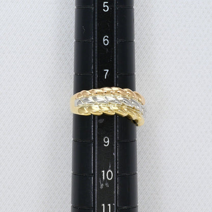 プラチナ Au750 チェーン ダイヤモンド リング