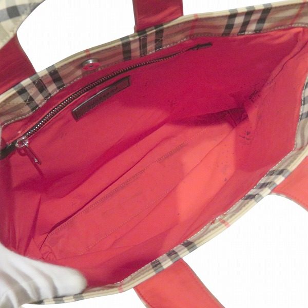 バーバリー コットンポリエステル2wayトートバッグ