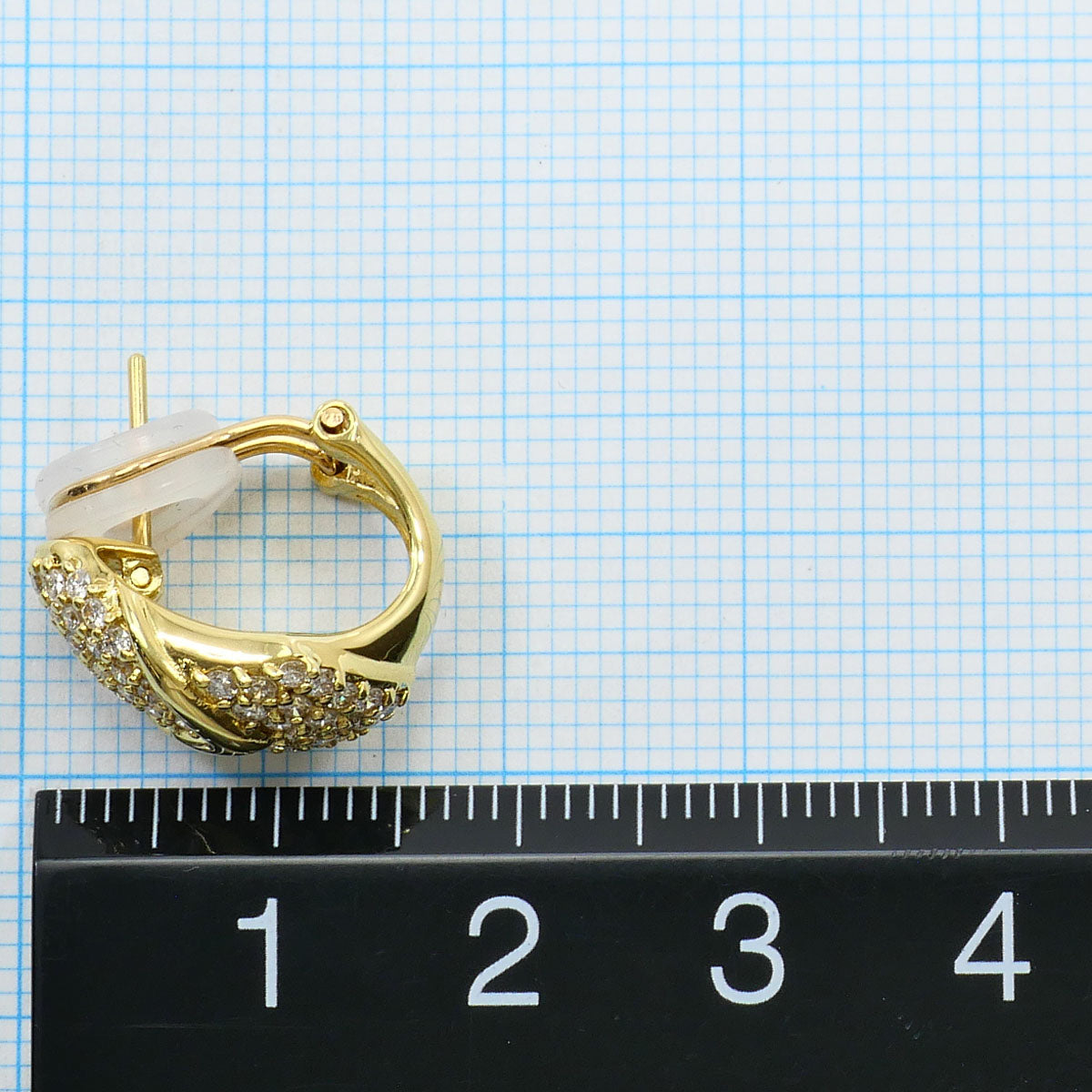 Au750 ダイヤモンド2wayイヤーアクセサリー